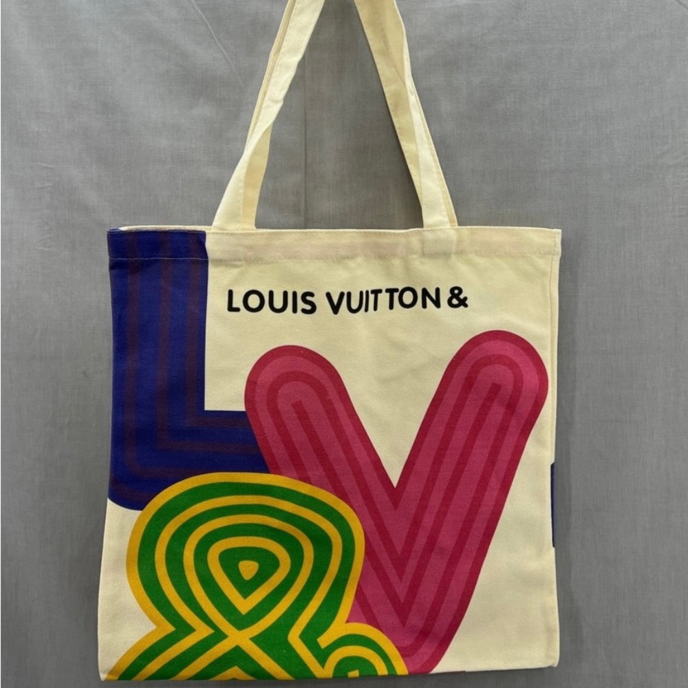 New AUTH LV Shenzhen Canvas Exhibition Tote Bag
